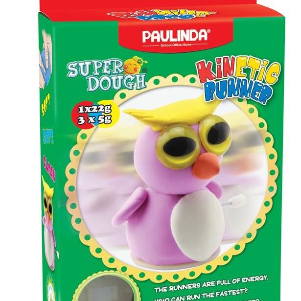 PAULINDA Маса для ліплення Super Dough Running Race Сова заводний механізм