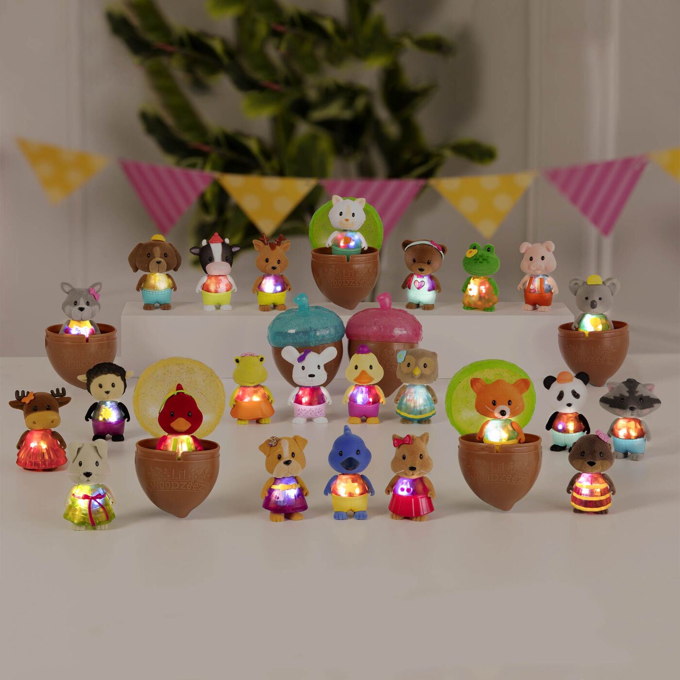 Li`l Woodzeez Іграшка Bobblehead Сюрприз зі світлом Серія 5