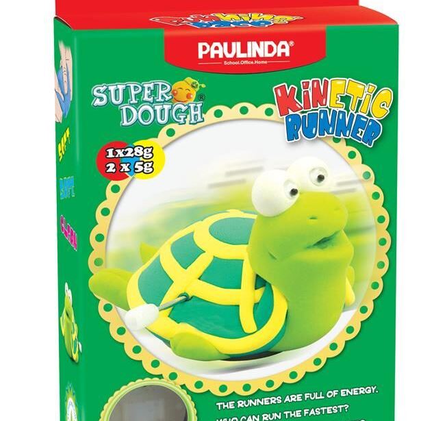 PAULINDA Маса для ліплення Super Dough Running Race Черепаха заводний механізм