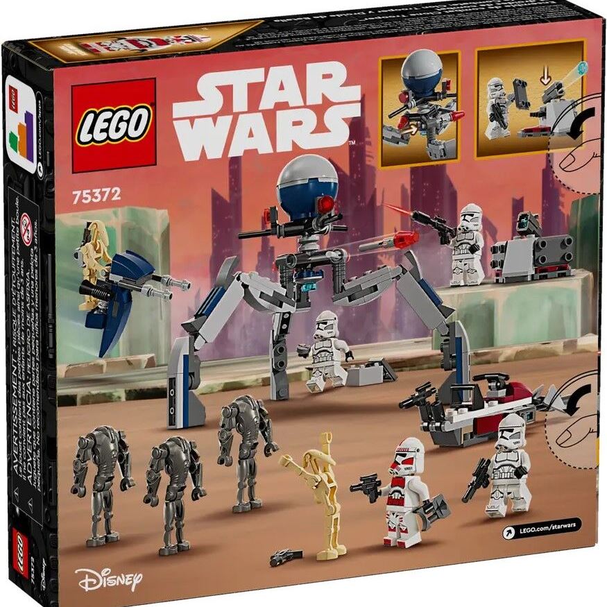 LEGO Конструктор LEGO Star Wars Клони-піхотинці й Бойовий дроїд. Бойовий набір