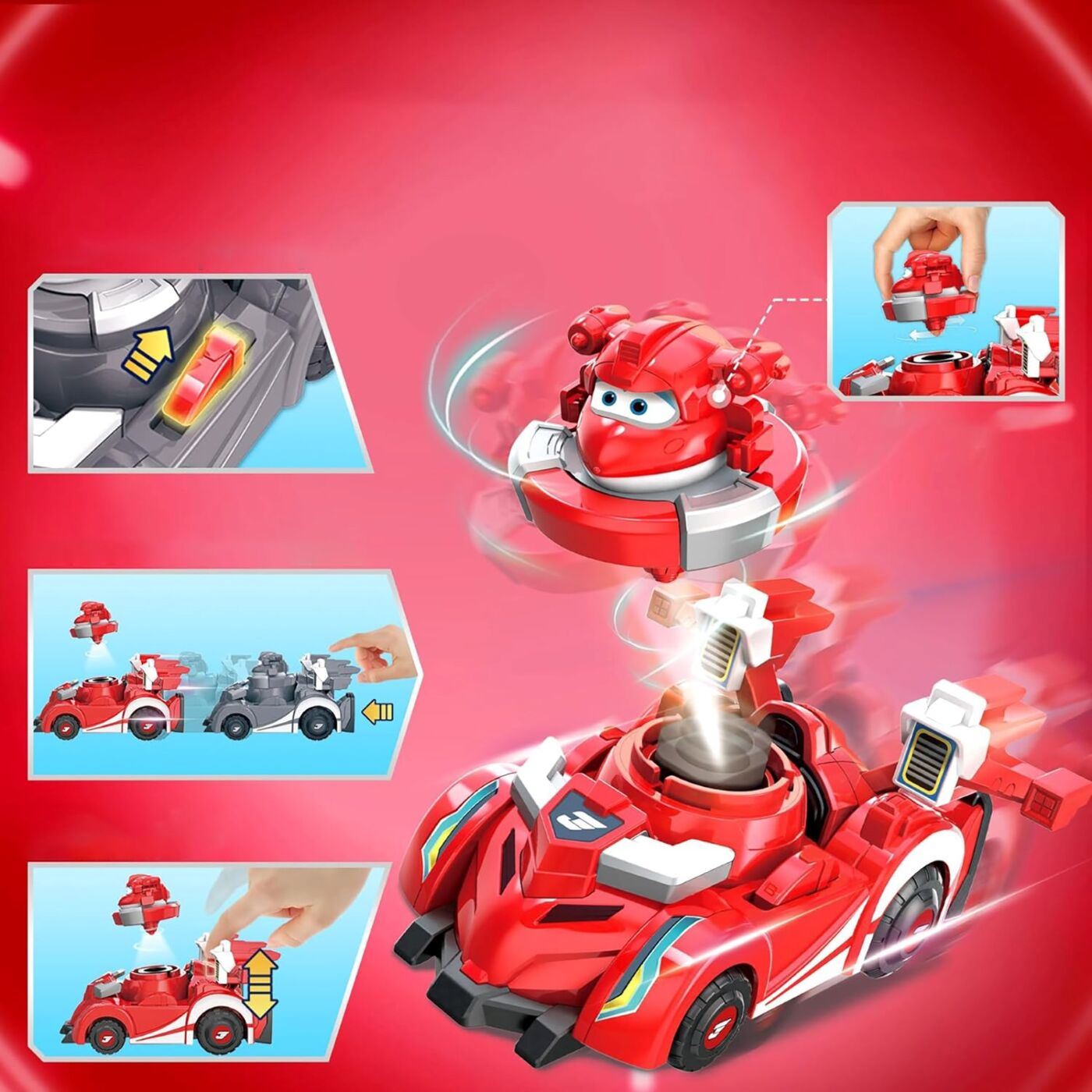Super Wings Ігровий набір Spinning Vehicle Джетт (Jett)
