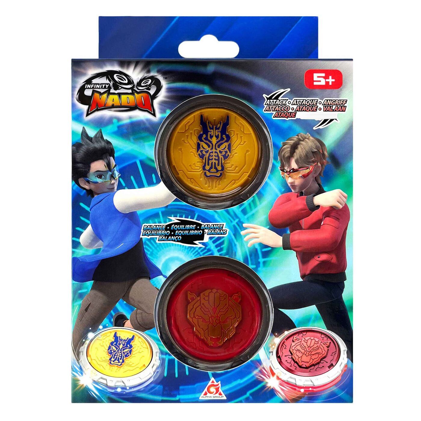 Infinity Nado Набір VI Starter Nado Pack Fury Wave Dragon, Blazing War Bear Лютий Дракон і Палаючий Бойовий Ведмідь