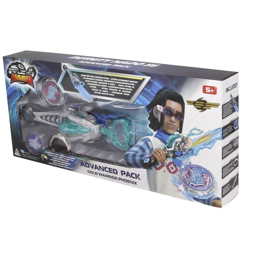 Дзиґа Infinity Nado VI Advanced Pack Золотий Воїн Фенікс зі змінним аватаром (Gold Warrior Phoenix)