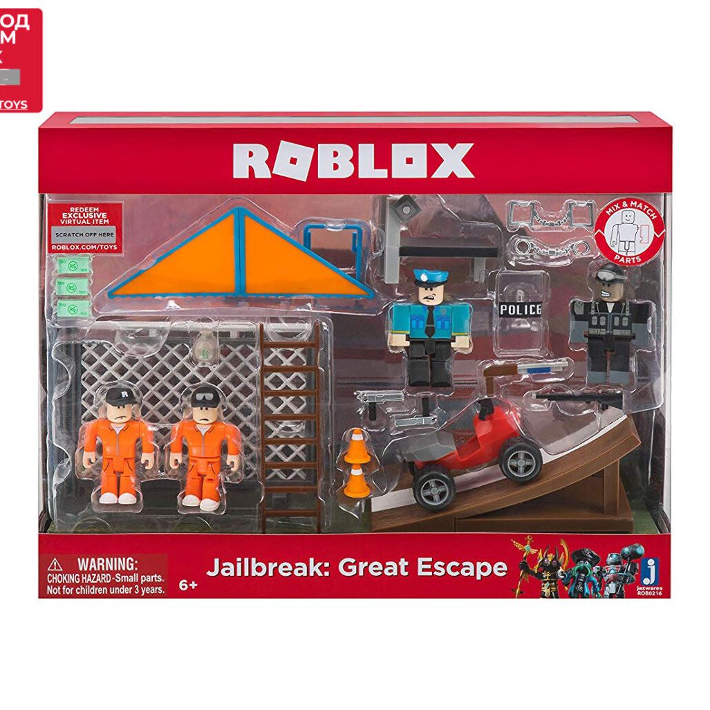 Roblox Ігрова колекційна фігурка Environmental Set Jailbreak: Great Escape W5, набір 4шт