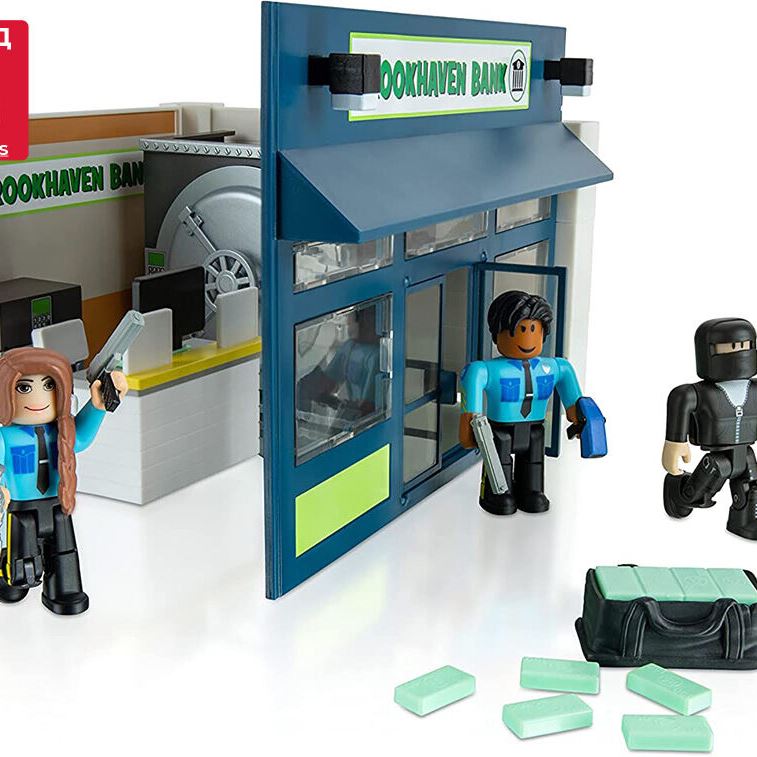 Roblox Ігровий набір Deluxe Playset Brookhaven: Outlaw and Order W12, 4 фігурки та аксесуари