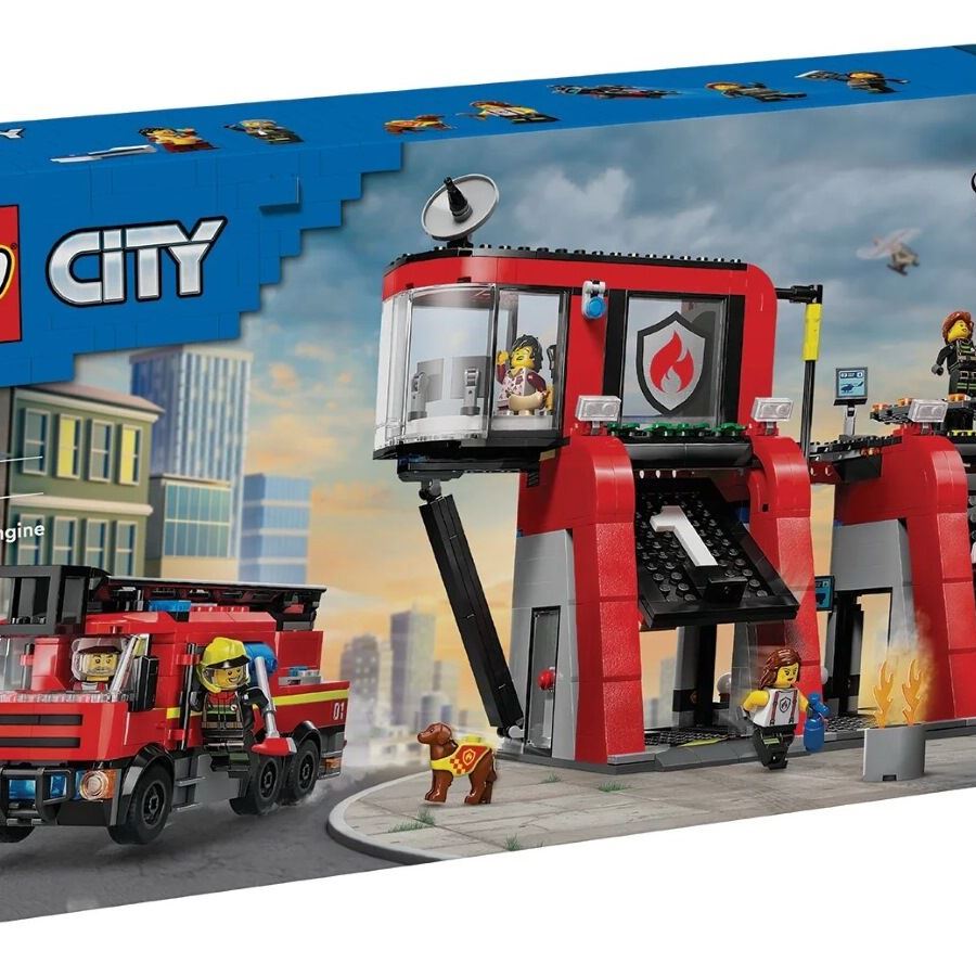 LEGO Конструктор City Пожежне депо з пожежною машиною