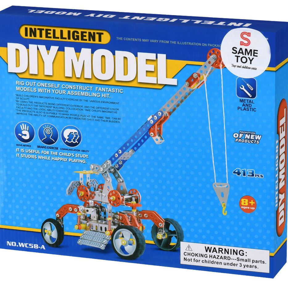 Same Toy Конструктор металевий - Підйомний кран (413 ел.)