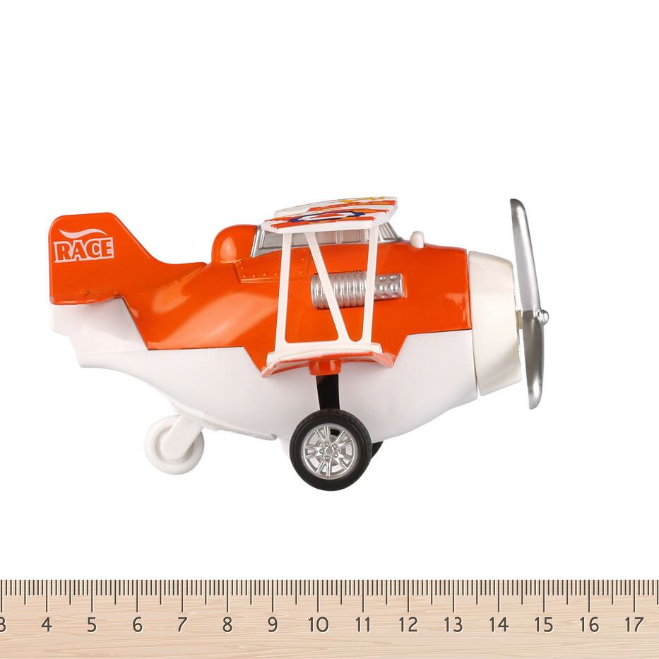 Same Toy Літак металевий інерційний Aircraft помаранчевий