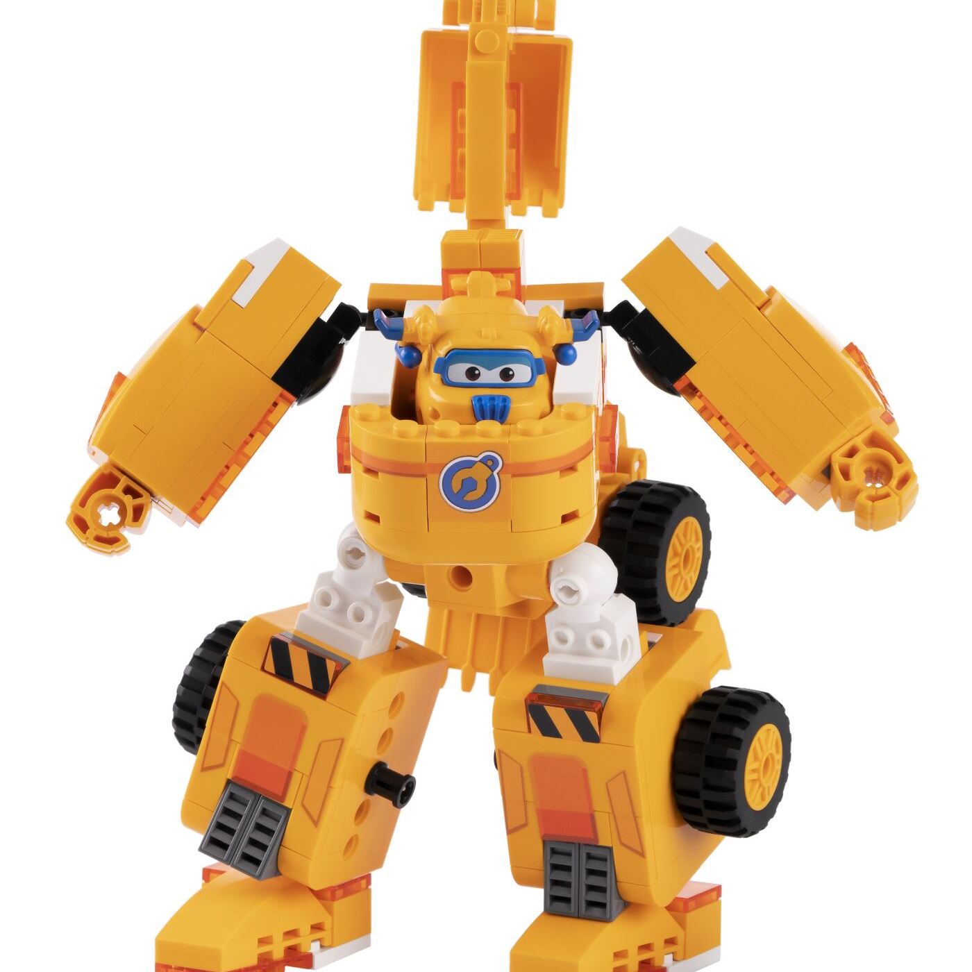 Super Wings Конструктор-трансформер Small Blocks 2-in-1 Buildable Transforming Vehicle Donnie, Донні