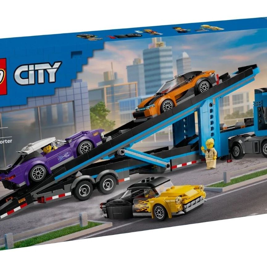 LEGO Конструктор City Вантажівка-транспортер зі спортивними авто