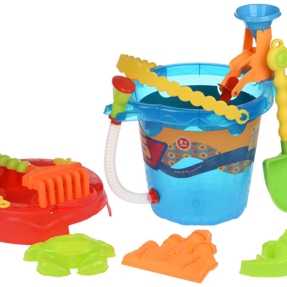 Same Toy Набір для гри з піском - Відерце синє (8 од.)