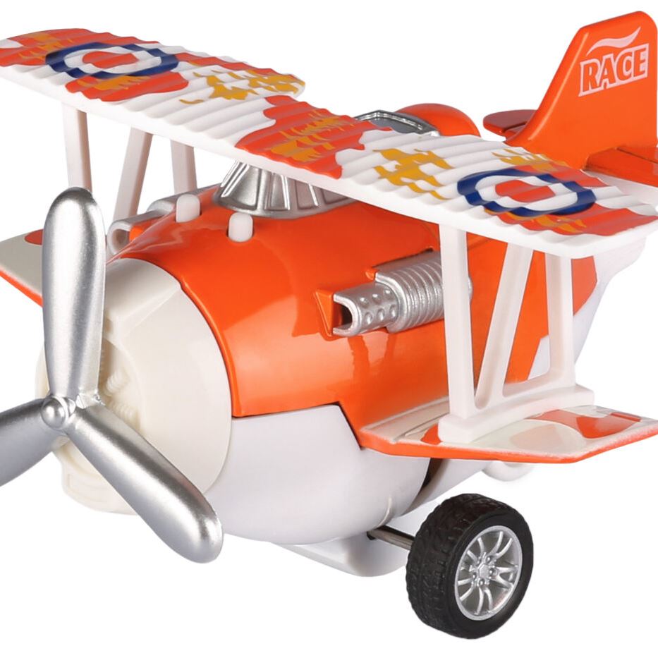 Same Toy Літак металевий інерційний Aircraft помаранчевий