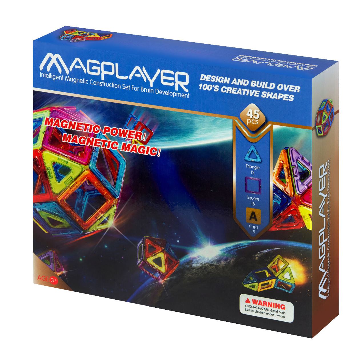 MagPlayer Конструктор магнітний 45 од. (MPA-45)