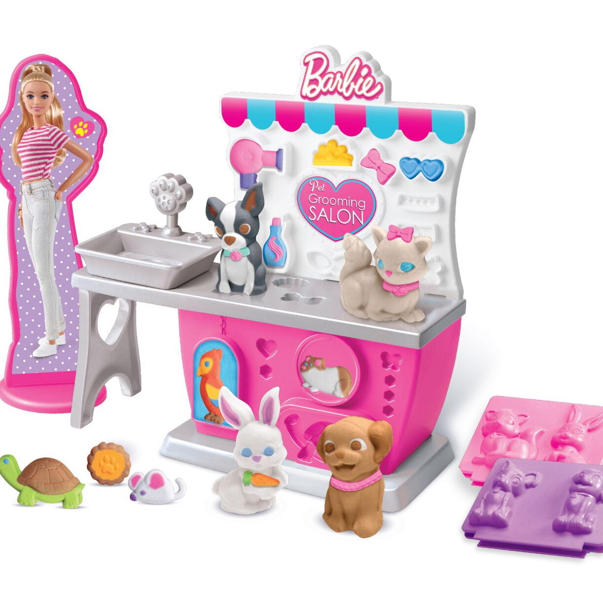 Cra-Z-Art Тісто для ліплення Barbie Зоомагазин з формами, набір 10од