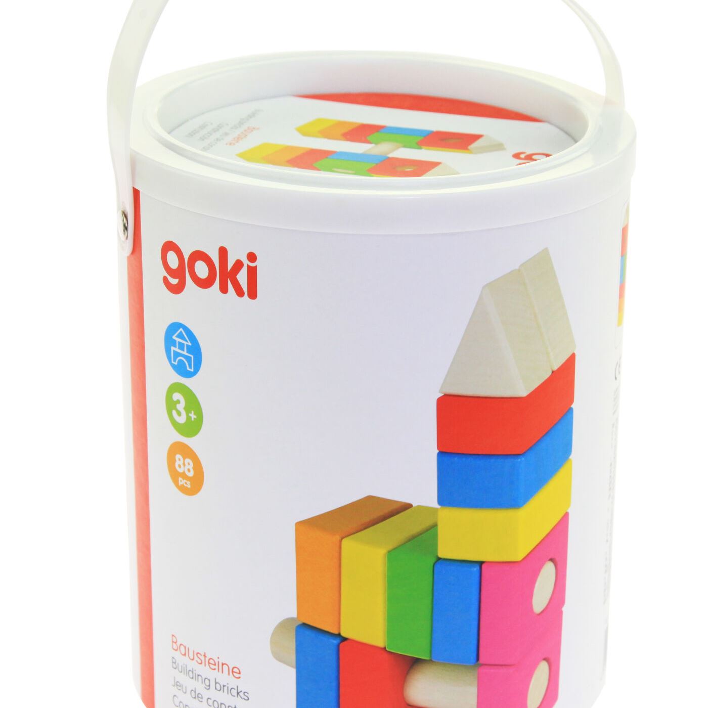 goki Конструктор дерев'яний Будівельні блоки (рожевий)