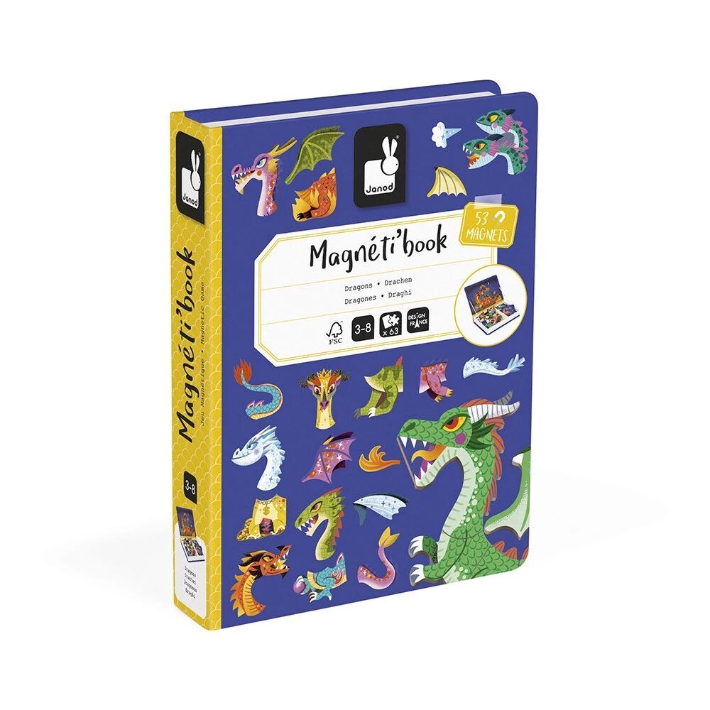 Janod Магнітна книга Дракони 53ел