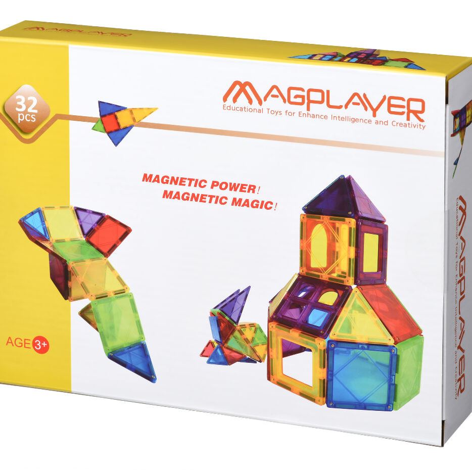 MagPlayer Конструктор магнітні плитки 32 ел. (MPL-32)
