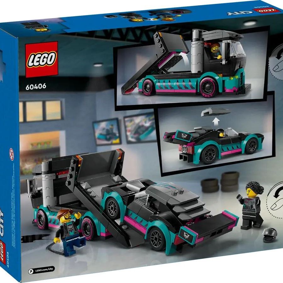 LEGO Конструктор City Автомобіль для перегонів й автовоз