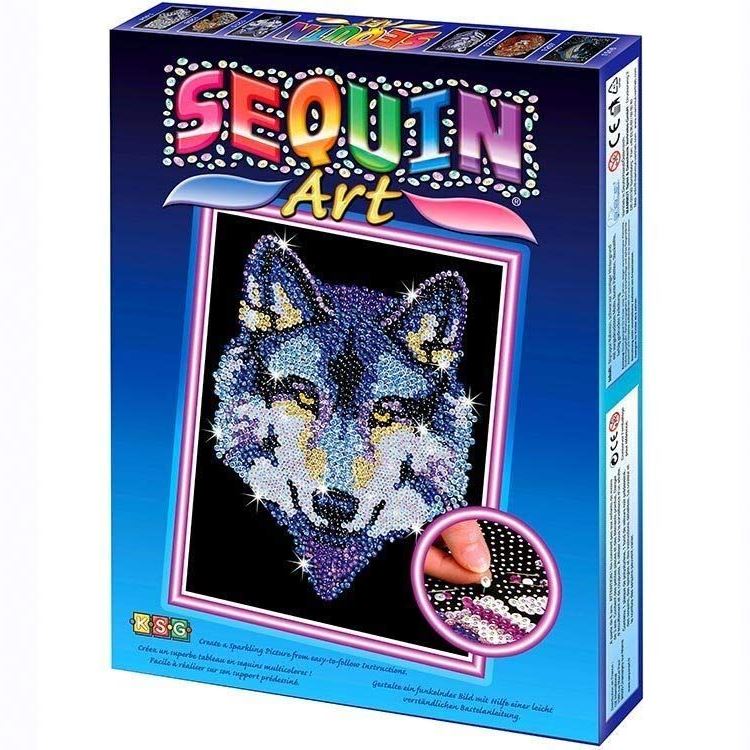 Sequin Art Набір для творчості BLUE Wolf