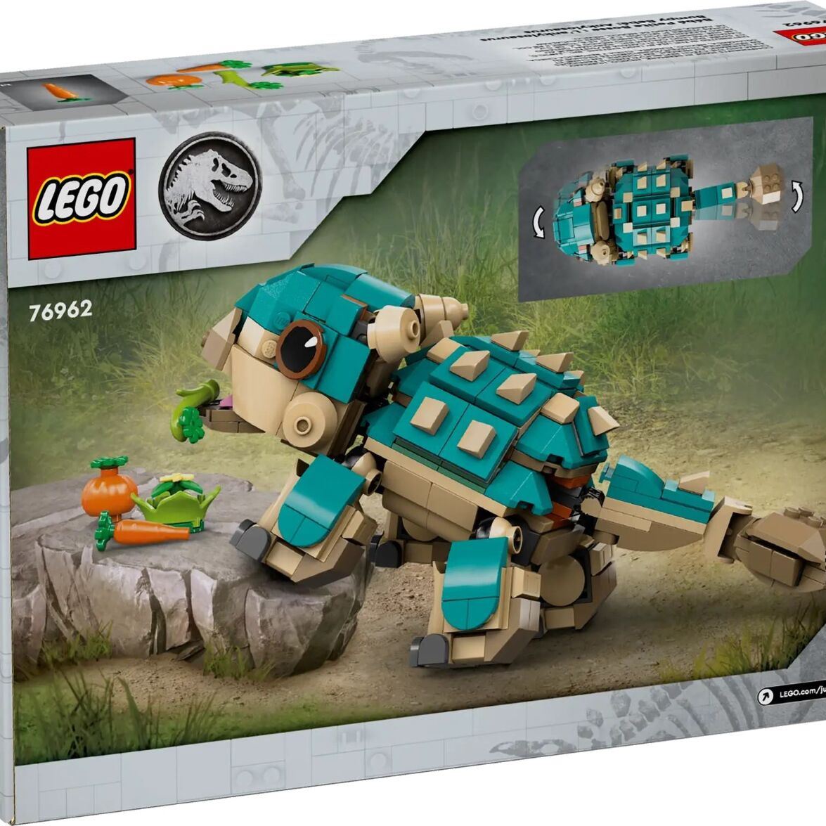 LEGO Конструктор Jurassic World Малюк Бампі: Анкілозавр