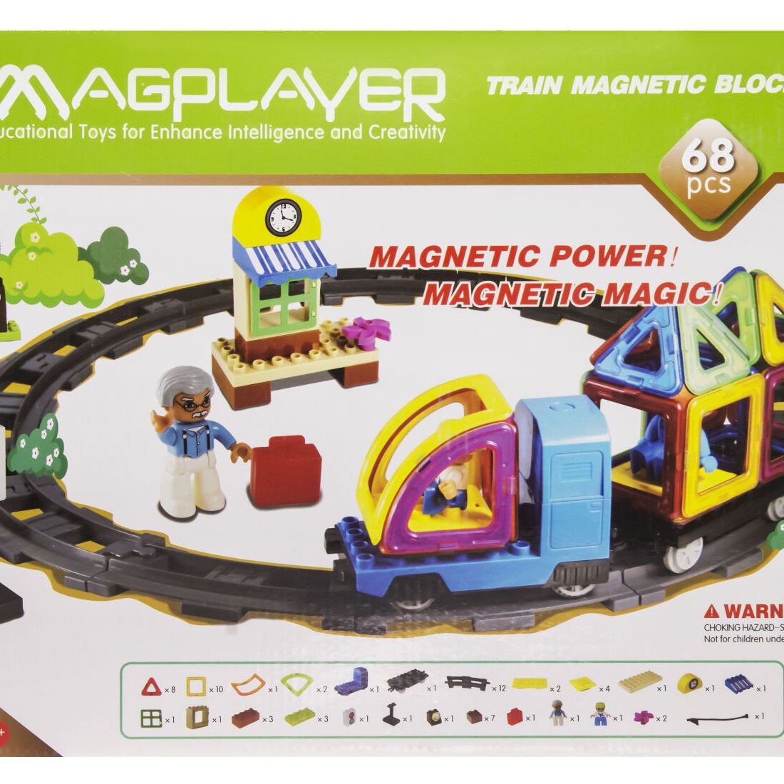 MagPlayer Конструктор магнітний 68 од. (MPK-68)