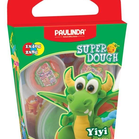 PAULINDA Маса для ліплення Super Dough Cool Dragon Дракон (зелений)