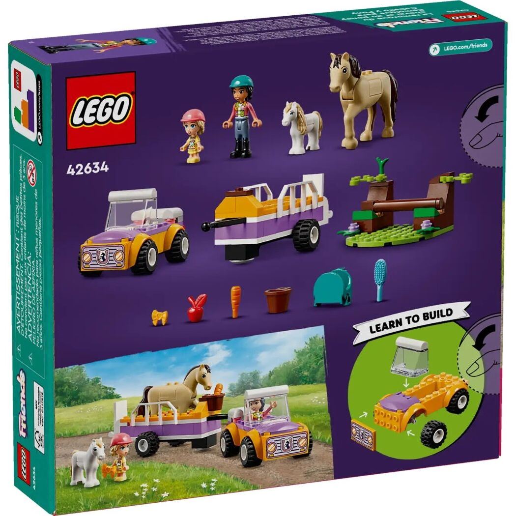 LEGO Конструктор Friends Причіп для коня й поні