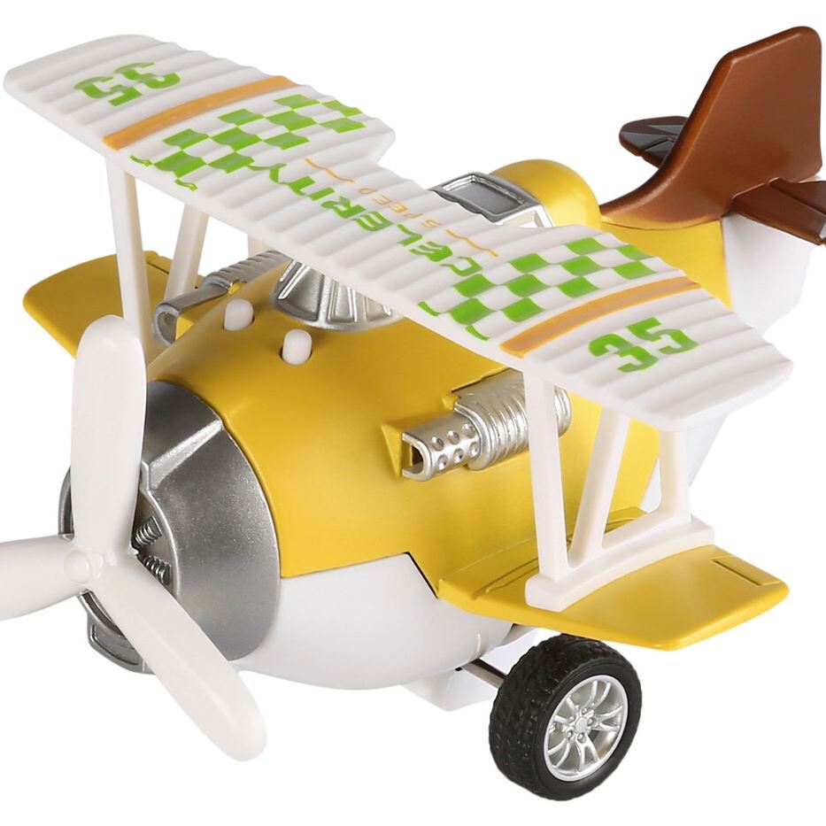 Same Toy Літак металевий інерційний Aircraft жовтий