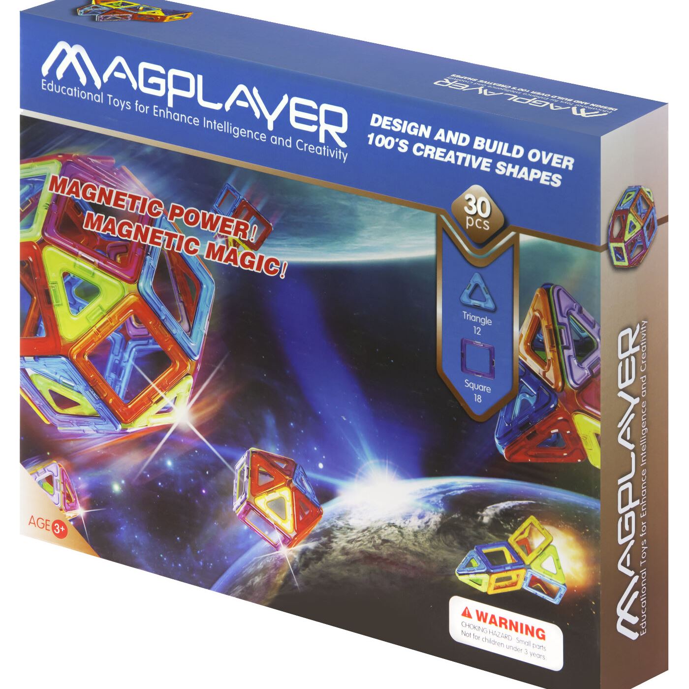 MagPlayer Конструктор магнітний 30 од. (MPB-30)