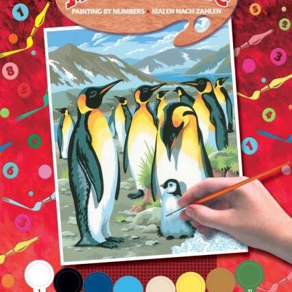 Sequin Art Набір для творчості PAINTING BY NUMBERS JUNIOR Пінгвіни