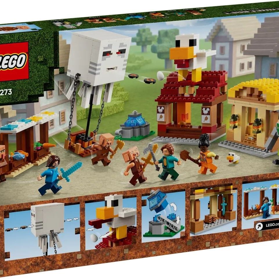 LEGO Конструктор Minecraft Напад на село з повітряною кулею Ґаст