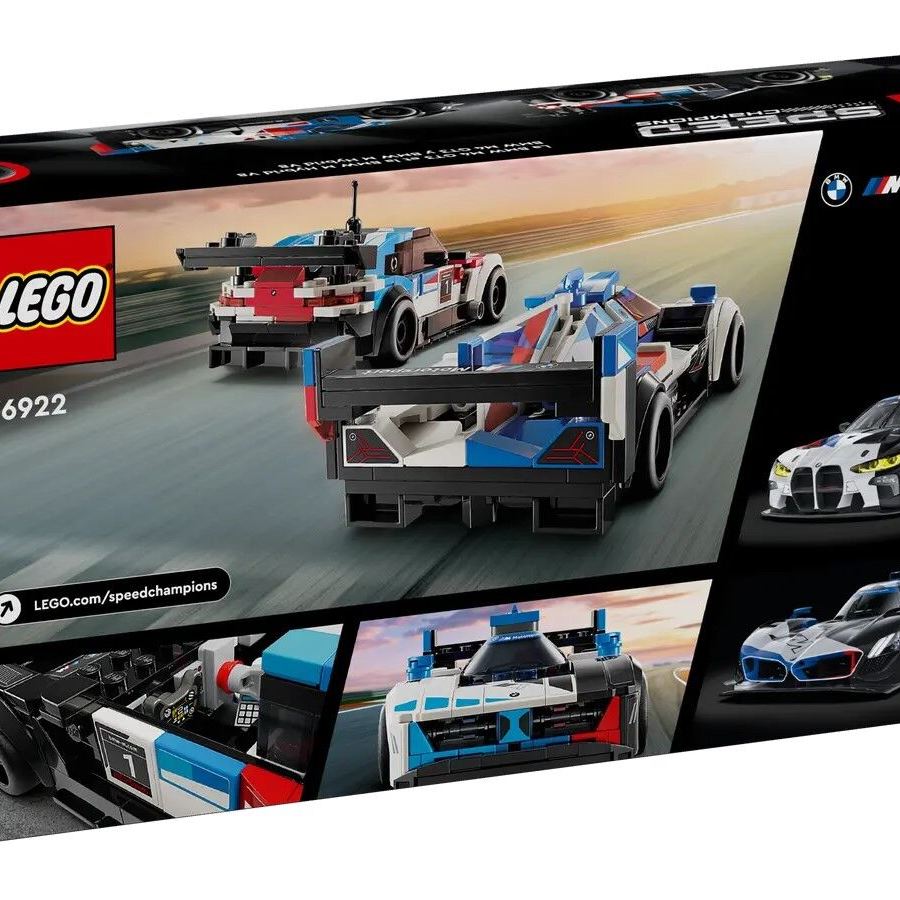LEGO Конструктор Speed Champions Автомобілі для перегонів BMW M4 GT3 і BMW M Hybrid V8