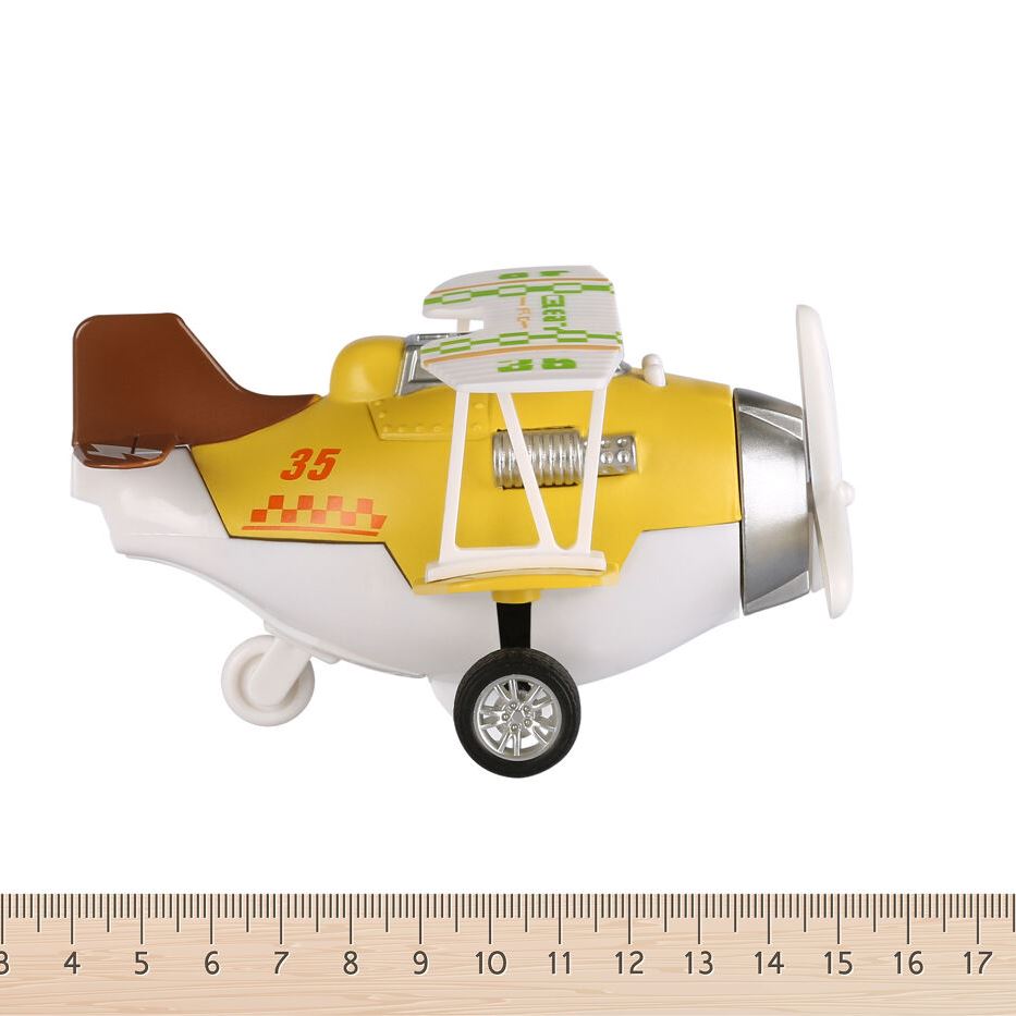 Same Toy Літак металевий інерційний Aircraft жовтий