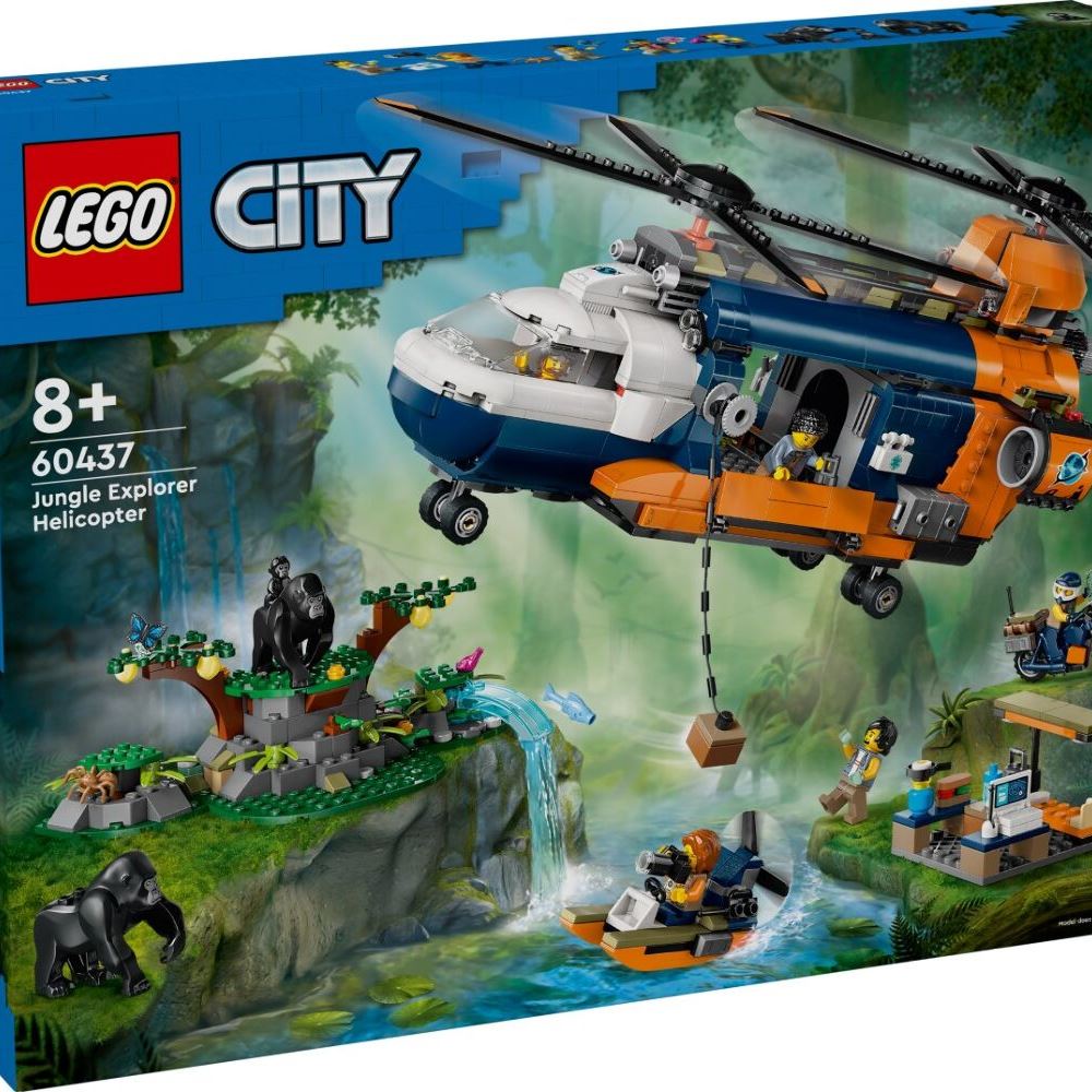 LEGO Конструктор City Вертоліт у базовому таборі для дослідження джунглів