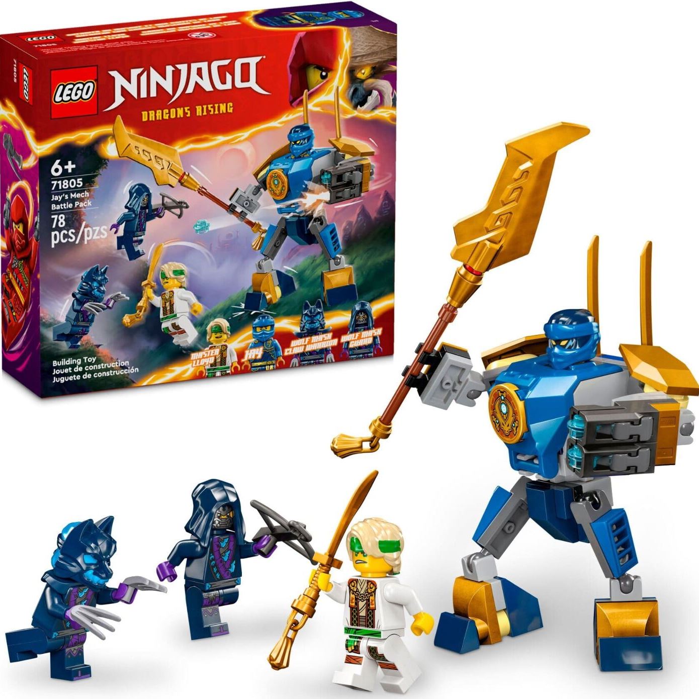 LEGO Конструктор NINJAGO Бойовий набір робота Джея