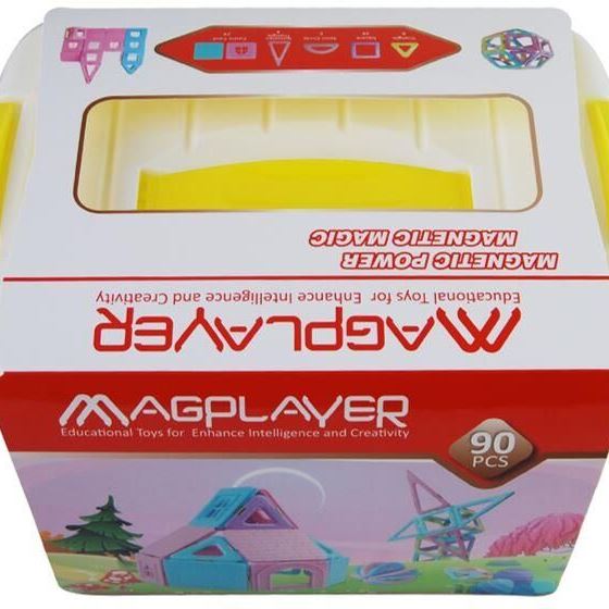 MagPlayer Конструктор магнітний набір бокс 90 ел. (MPT2-90)
