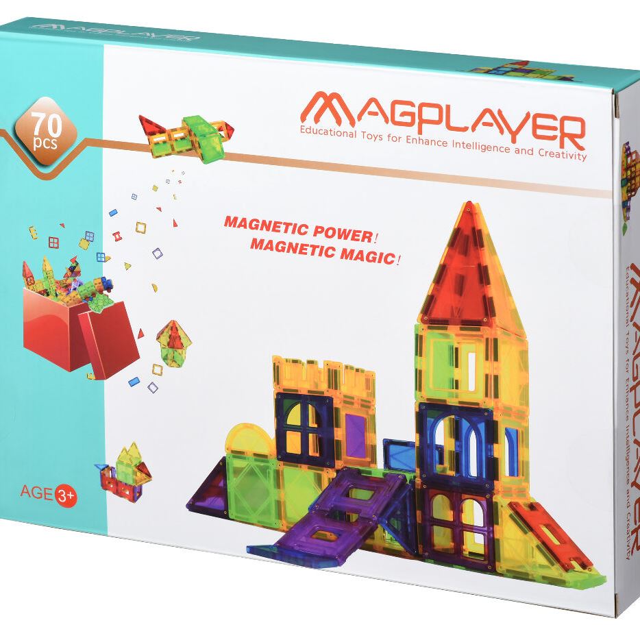 MagPlayer Конструктор магнітні плитки 70 ел. (MPL-70)