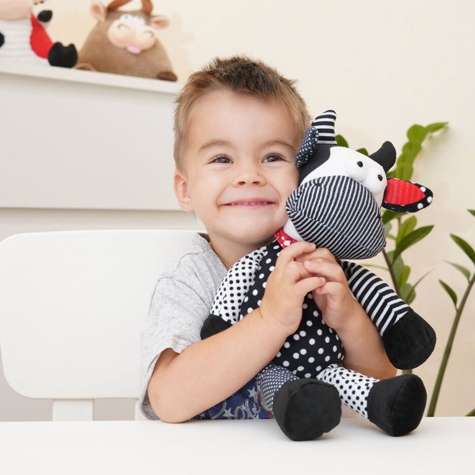 Same Toy Корова/Бик (чорно-білий) 30см