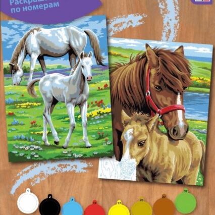Sequin Art Набір для творчості PAINTING BY NUMBERS JUNIOR-PAIRS Коні