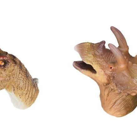 Same Toy Ігровий набір Пальчиковий театр Тиранозавр та Трицератопс, 2шт