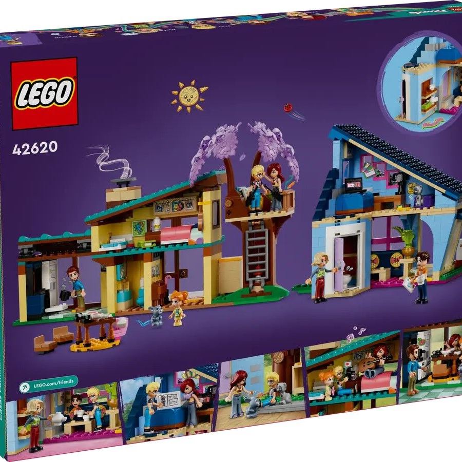 LEGO Конструктор Friends Родинні будинки Оллі й Пейслі