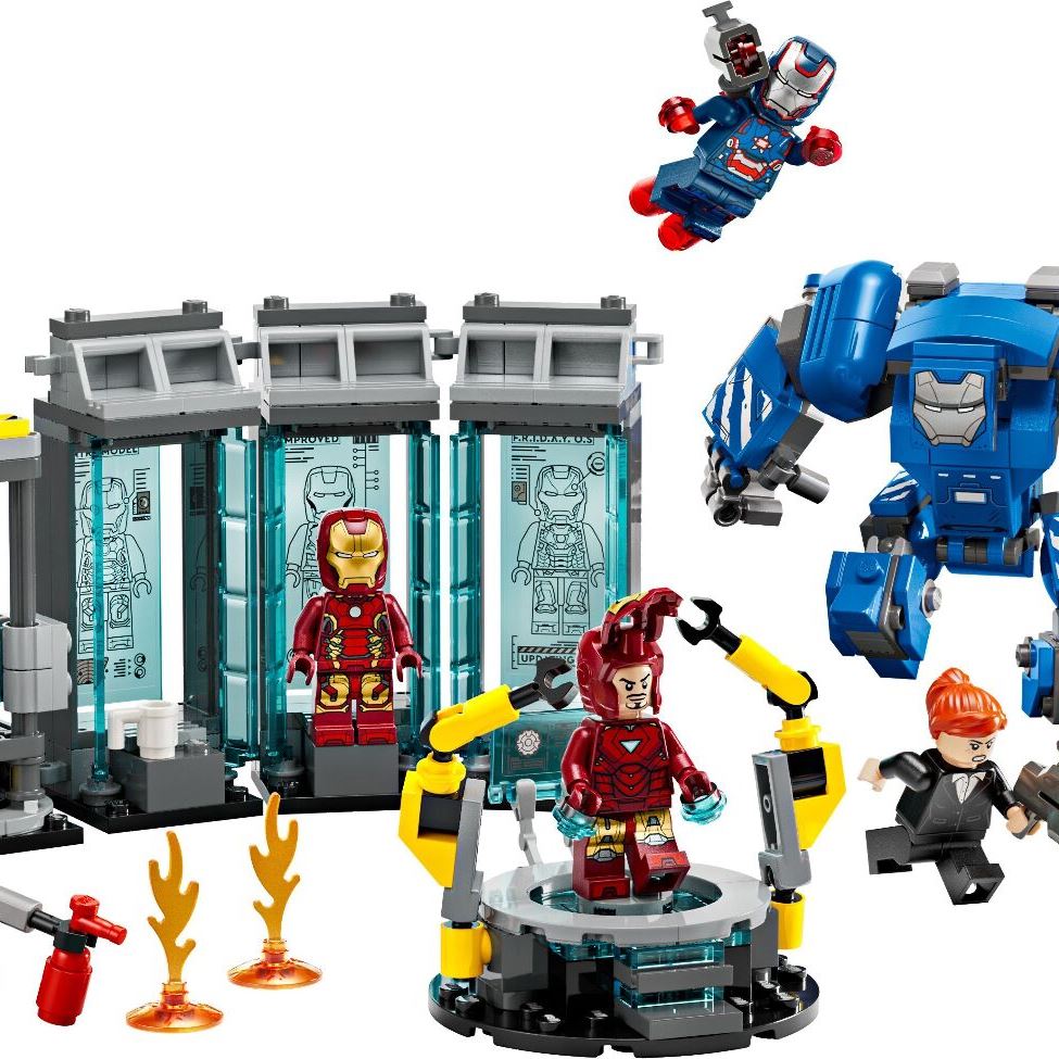 LEGO Конструктор Super Heroes Лабораторія Залізної Людини: зал обладунків