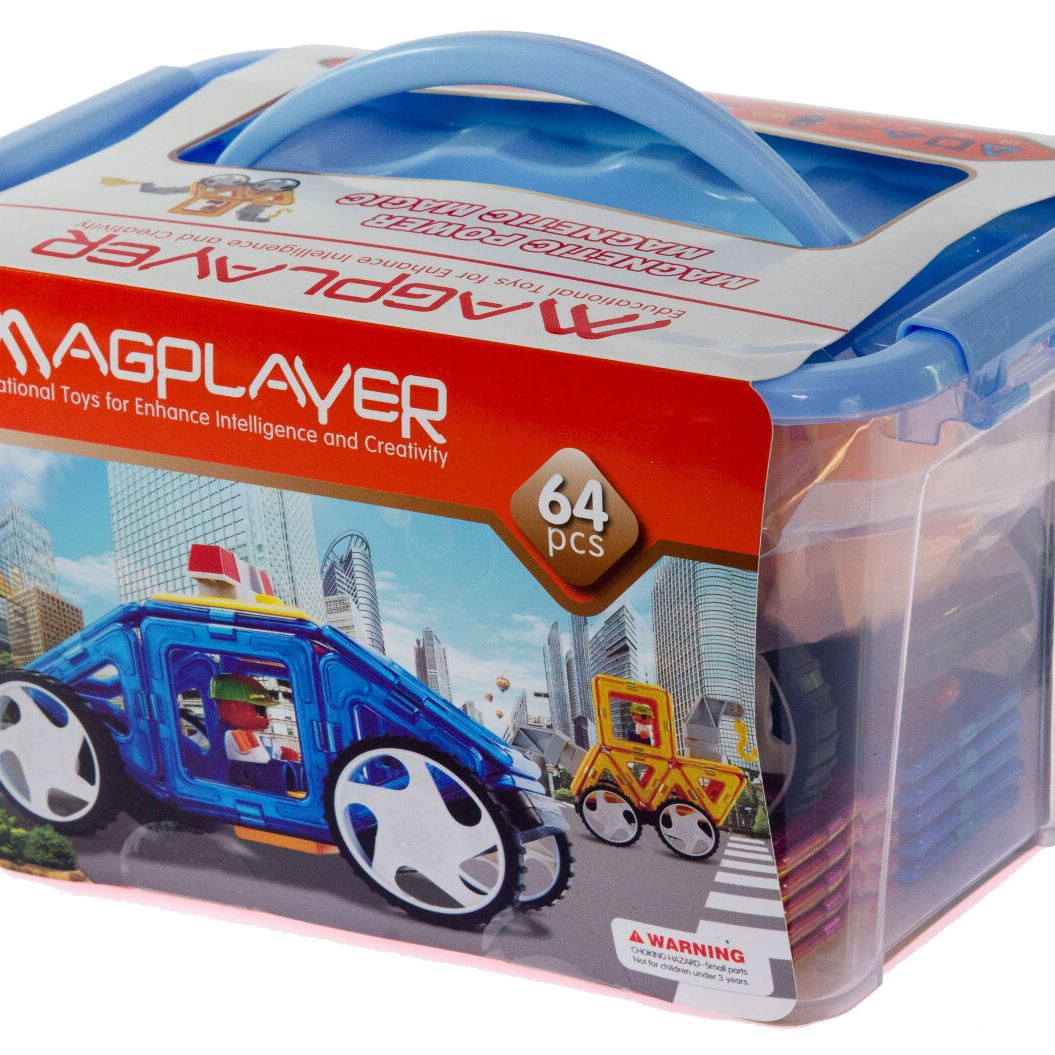 MagPlayer Конструктор магнітний 64 од. (MPT-64)