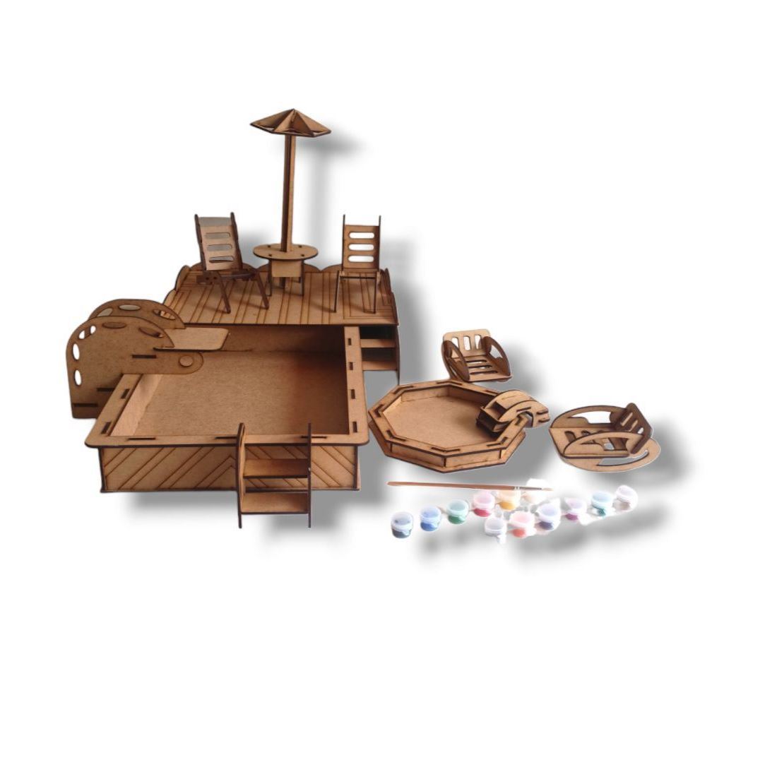 Набор для творчества Flyship Toys Летний отдых Куклы 400-1008
