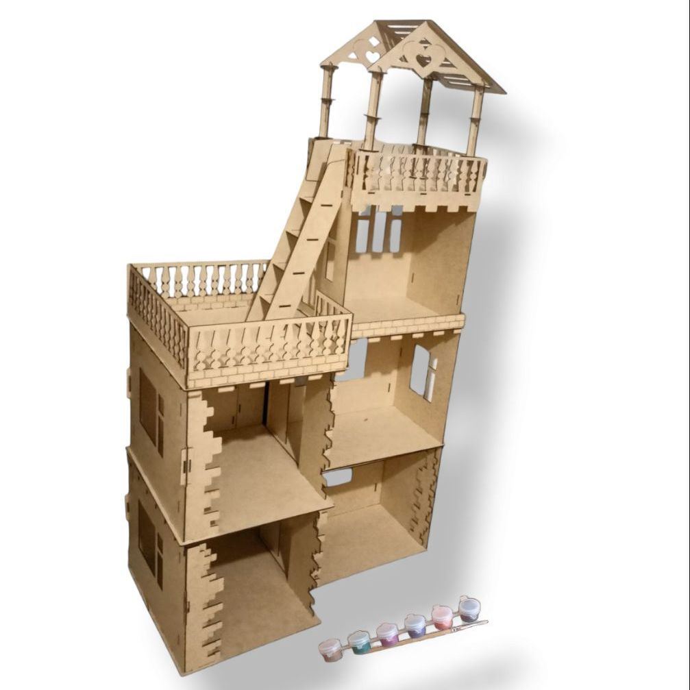 Кукольный дом FlyShip toys набор для творчества с красками 400-1013